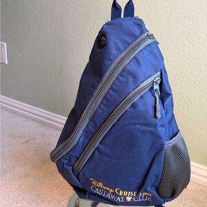 Disney Cruise Line Castaway Club Sling Backpack – Navy Blue 🚢